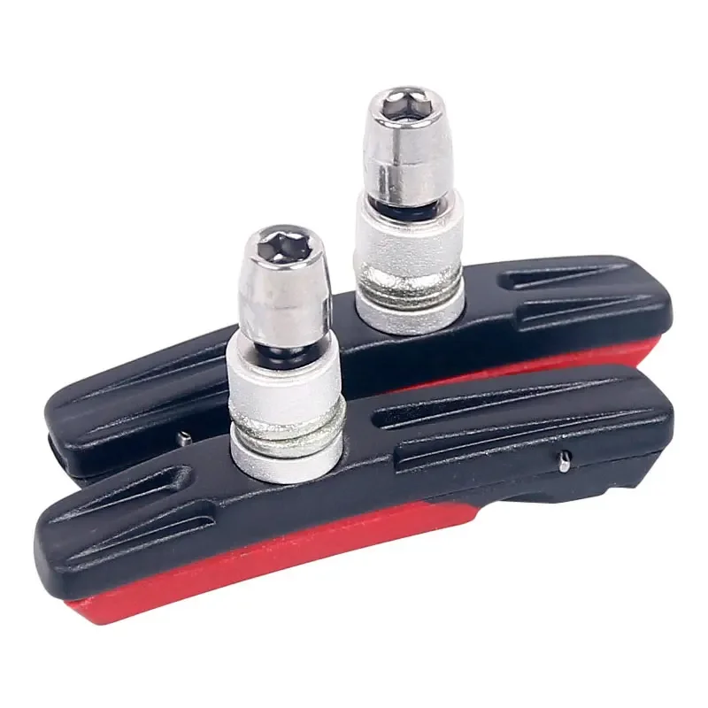 Deemount Dual Component V-Brake Pads MTB Brake Shoes For Linear Pull Brakes All weathers Low Noise 72mm Replaceable Inserts Opti