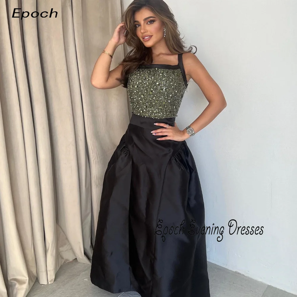 Epoch Satin Evening Dress A-Line  فساتين سهرة Spaghtti Strap Shiny Sequined Custom Made Homecoming Prom Gown Sexy Women 2024