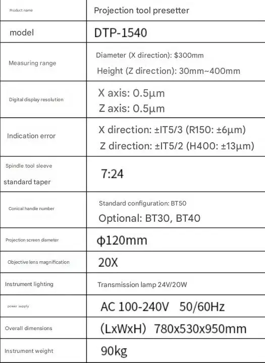Numerical control optical tools preset stator machine for industry testing