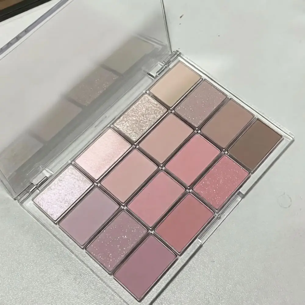 Hello Xoxo Eyeshadow Palette 16 Colors Matte Shimmer Pink Earth Tone Long Lasting Pigmented Makeup For Beginners Daily