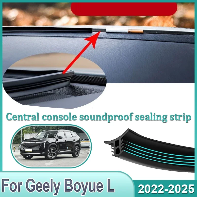 جديد وحدة التحكم المركزية الفجوة ختم الشريط لجيلي بويو L FX11 Starray أطلس 2022 ~ 2025 سيارة ملء المطاط عزل الصوت الملحقات #2