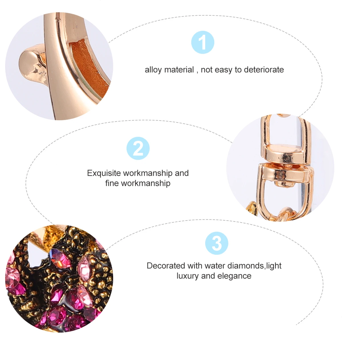 

Animal Keychains Little Spider Hanging Decoration Bag Pendant Fashion Alloy