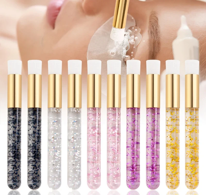 코 모공 블랙헤드 리무버 딥 브러시, 속눈썹 연장, 메이크업 도구, 속눈썹 청소 브러쉬, 속눈썹 샴푸 브러쉬, 2 개