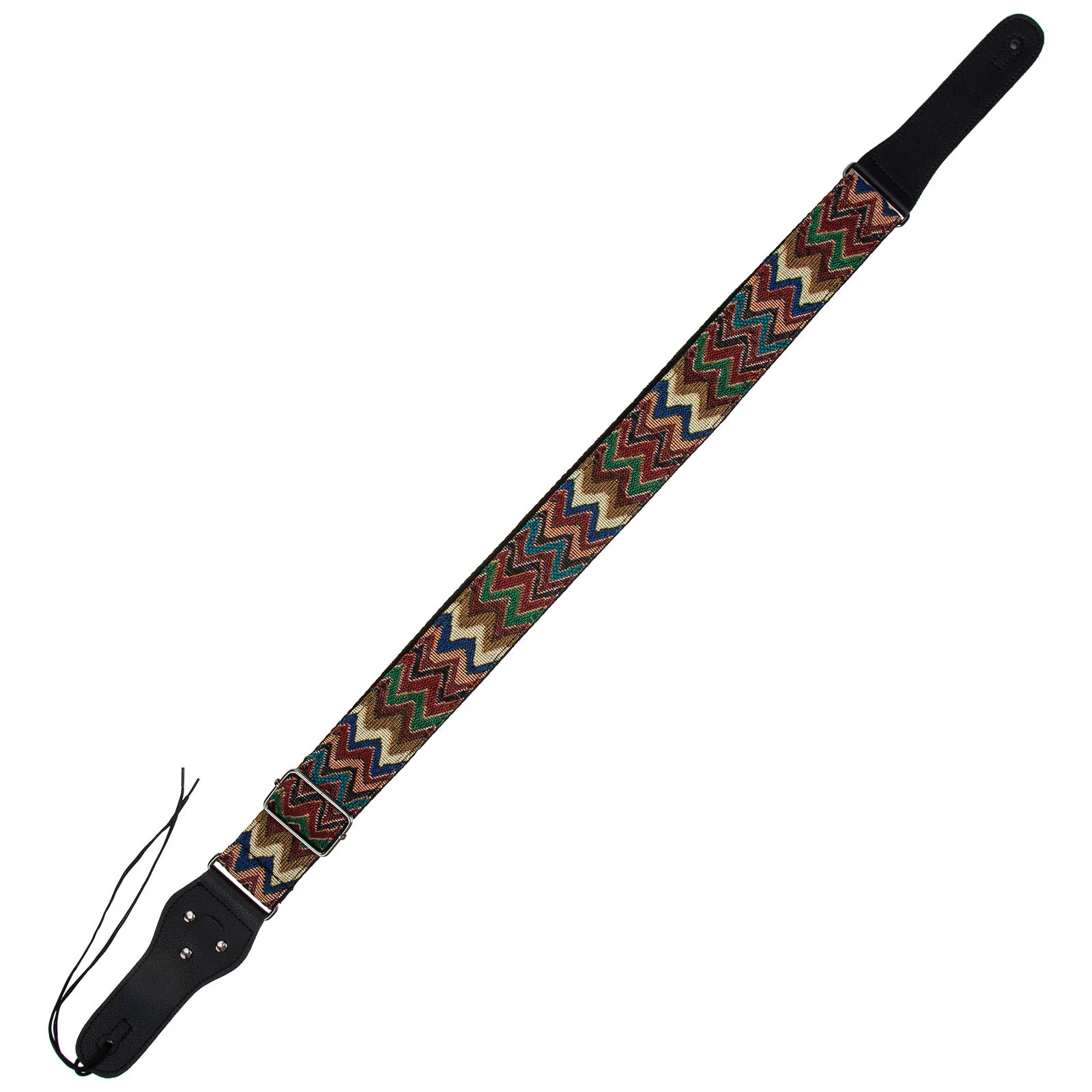 

Guitar Strap Bohemia Style Knitting Pattern Adjustable For Electric Folk Bass Anti-Wear Stretch Music Instrument Accessory