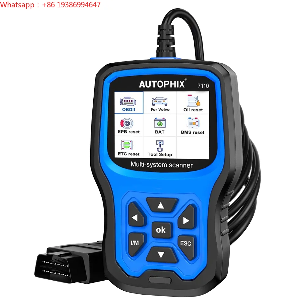 For AUTOPHIX 7110 Volvo Full System Diagnostic Tool Maintenance Reset Instrument OBDII Read Code Clear Code