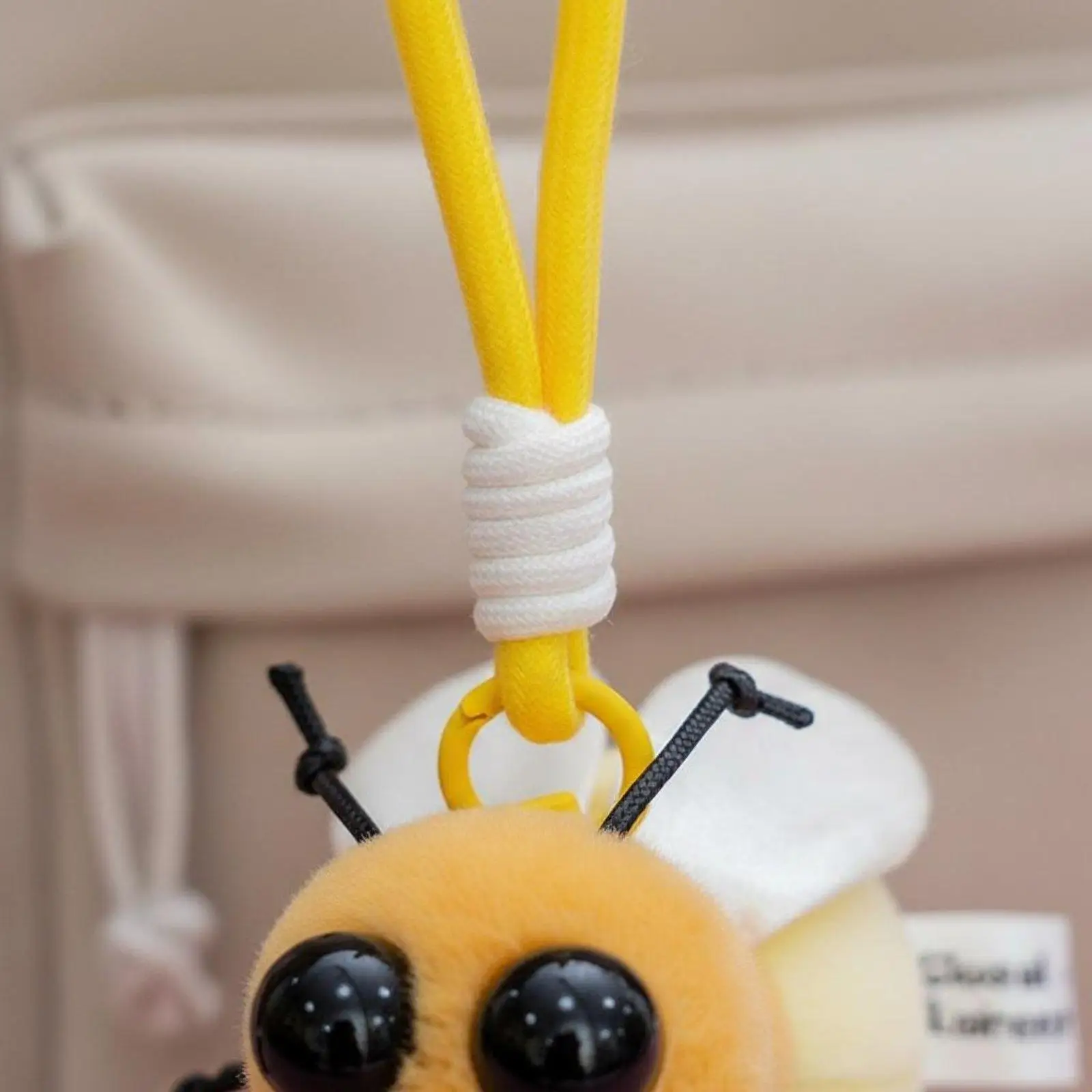 Ladybug Plush Doll Cute Soft Stuffed Keychain Pendant for Backpack Purse Organizer and Kids Gift Accessory