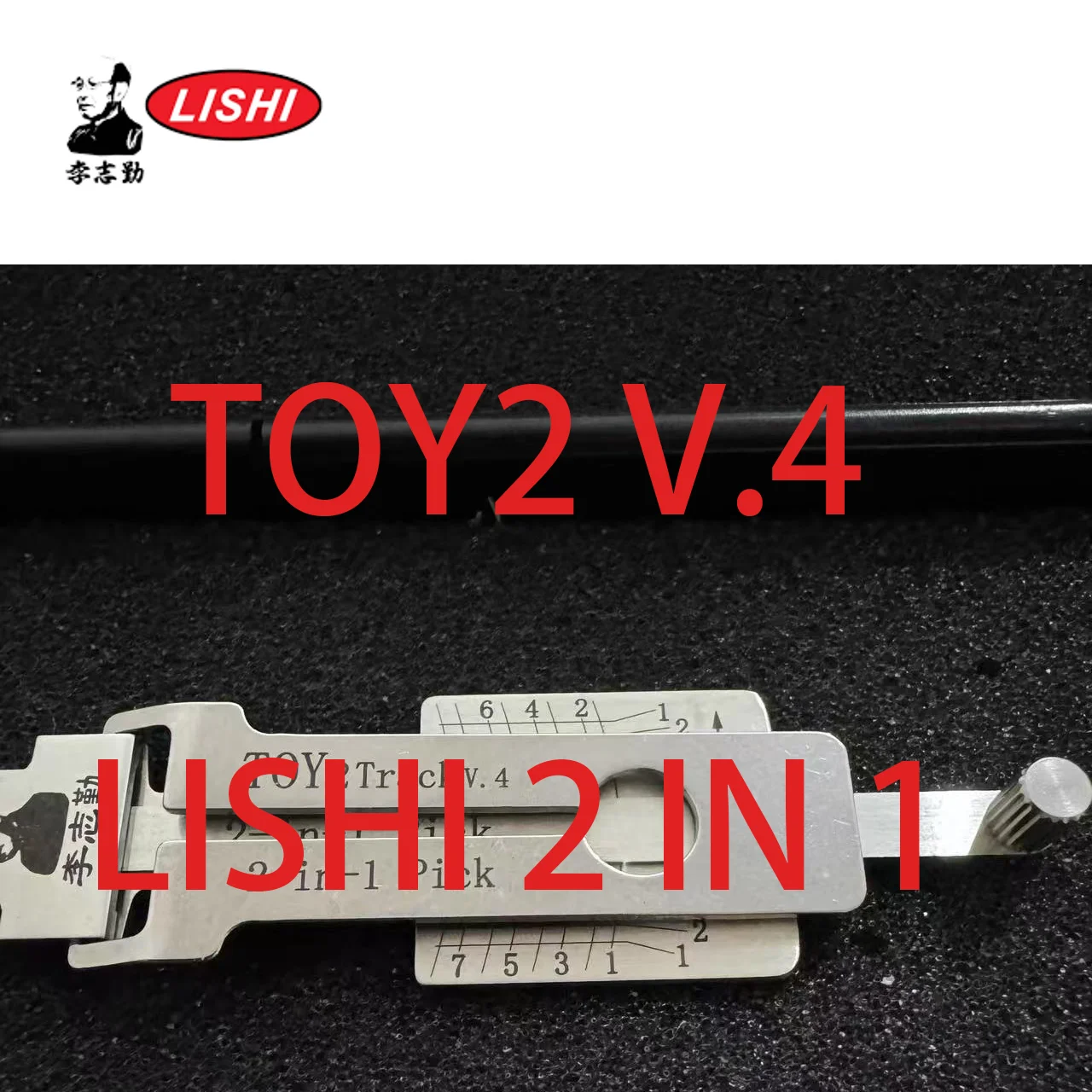 Lishi 2 in 1 new style FOR TOY2 Track V.4 TOOLS 2in1 toy2v4 For Automobile hidden door handle