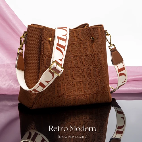 Bolso de hombro clásico Retro para mujer, nuevo diseño de letras de Color sólido, bolso multifuncional para ocasiones a la moda para fiesta
