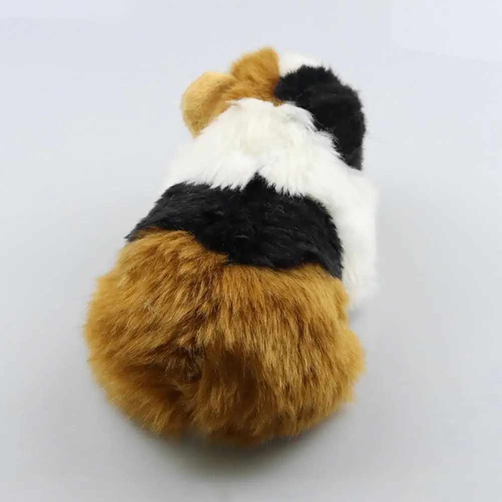 Lovely Guinea Pig Plush Doll, Adorável Hamster Miniaturas, ornamentos, 18 centímetros