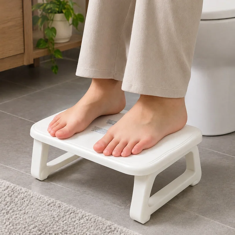 Adjustable Under-Desk Foot Support with Massage Rollers for Enhanced Home and Office Comfort