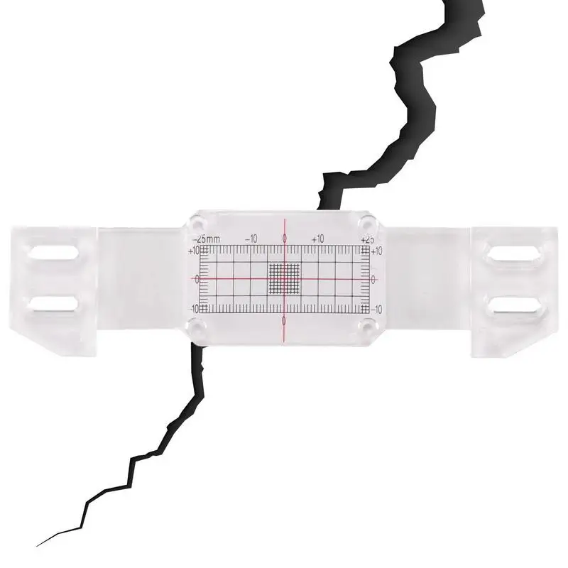 Crack Gauge Linestorm Corner Tell Tale Crack Monitor For Crack Width Monitoring Wall Building Inspection Measuring Tool new