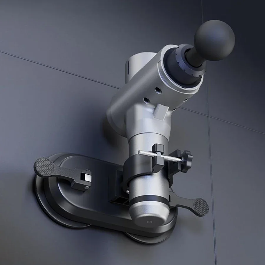 

Okayso Double Suction Cup Massage Gun Bracket of Fascia Gun Bracket Massager Head Free Hands Install Without Strong Adsorption