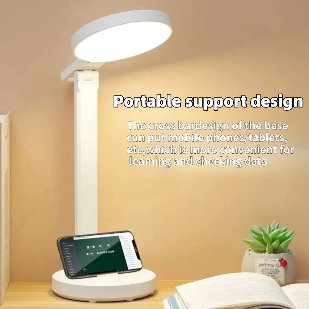 

LED Lamp USB Plug-in Three-level Dimming Desk Lamp The Base Can Be Used As A Stand To Fold Eye Protection Reading Night Light