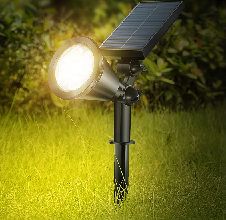 Unique Design 18 Led Rgb Spot Light Waterproof Garden Led Solar Stake Spotlight For Pathway Landscape Lawn Outdoor Decor