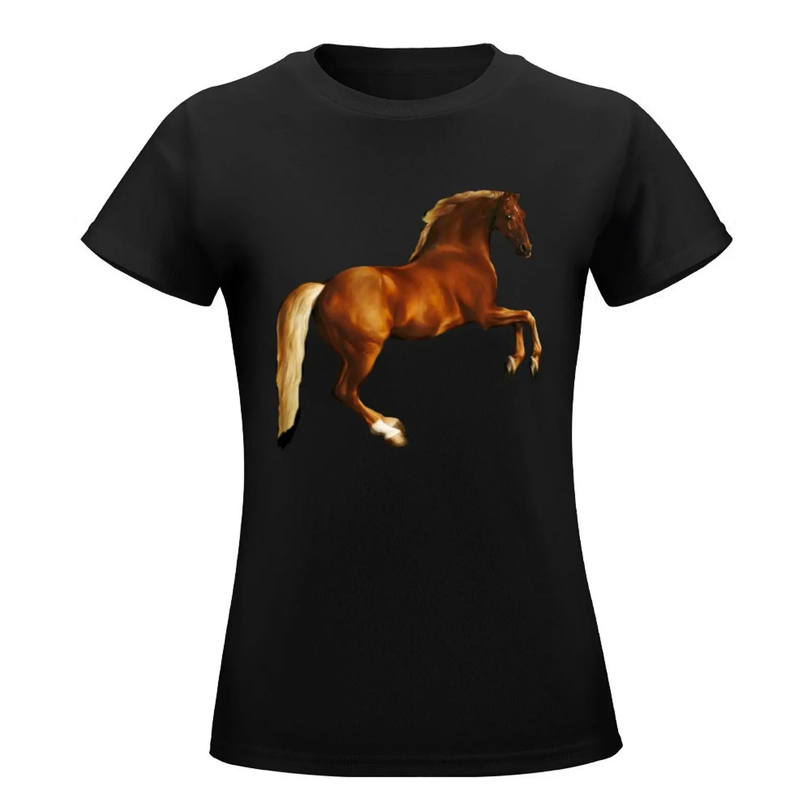 George Stubbs Whistlejacket - 1762 (for black background) T-Shirt heavyweights tees new edition workout t shirts for Women