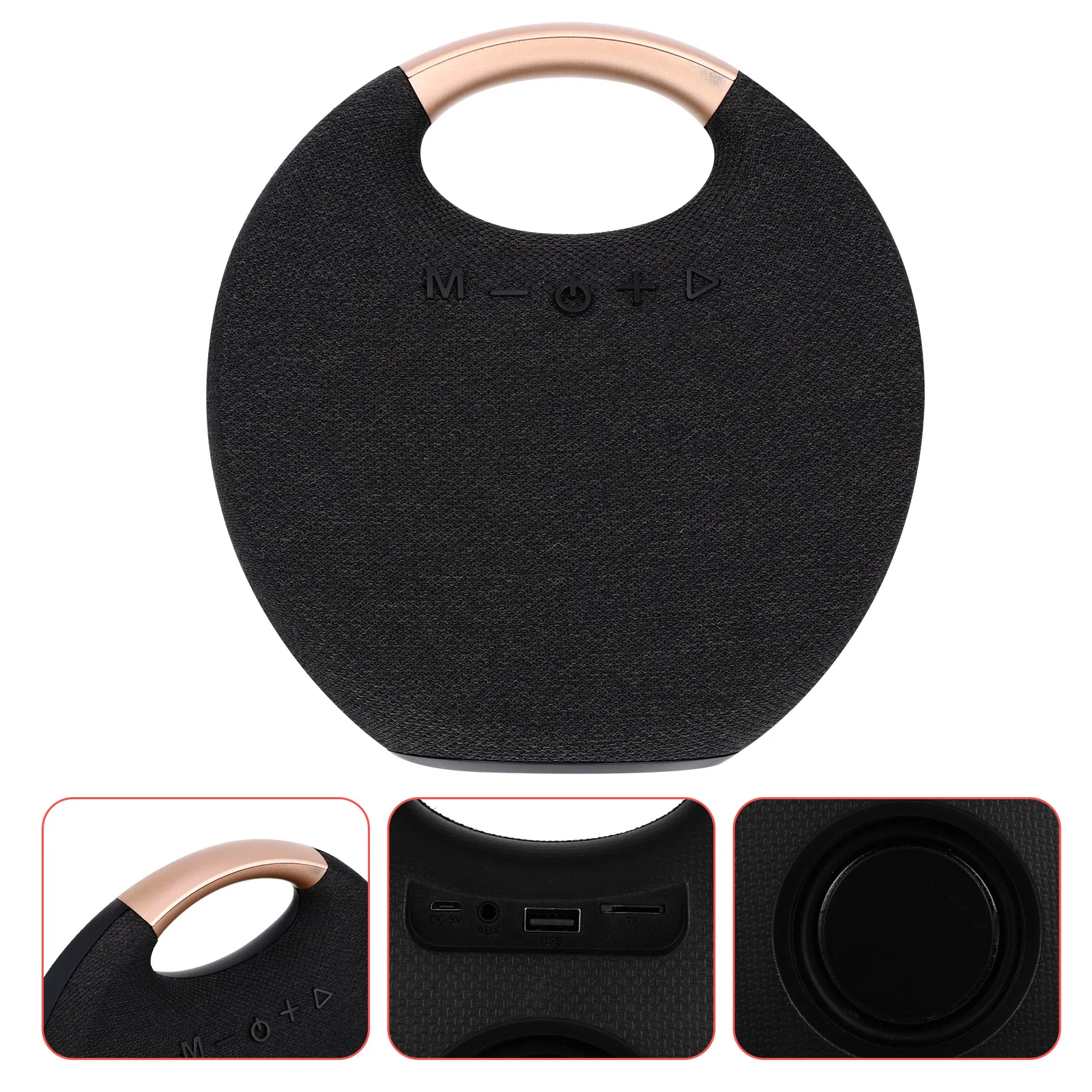 

Portable Speaker Wireless Outdoor Fashionable Speakers Black Audio Small Size High Fidelity Lossless Sound