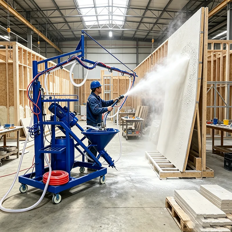 Complete GFRC Spraying System GRC Spray Machine Glass Fiber Concrete Sprayer for Building Decor Precast Production