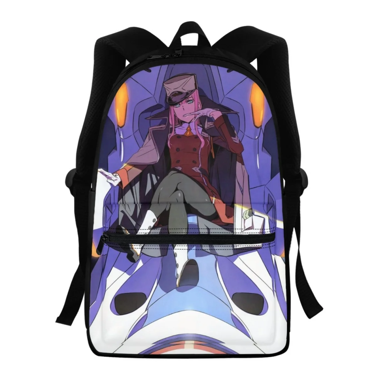 FORUDESIGNS Darling In The Franxx plecaki uczeń torby na książki podwójny pasek na ramię Zipper tornistry przenośny plecak