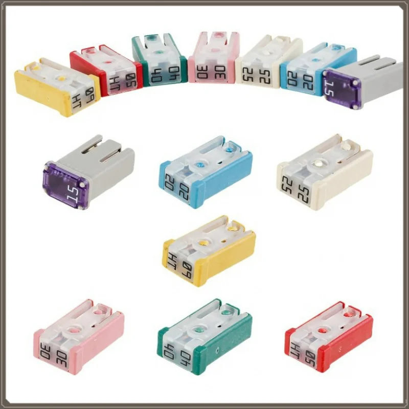 14 Mini Slotted Car Fuse Box Set 15A-60A 32V Car Blade Fuse Kit