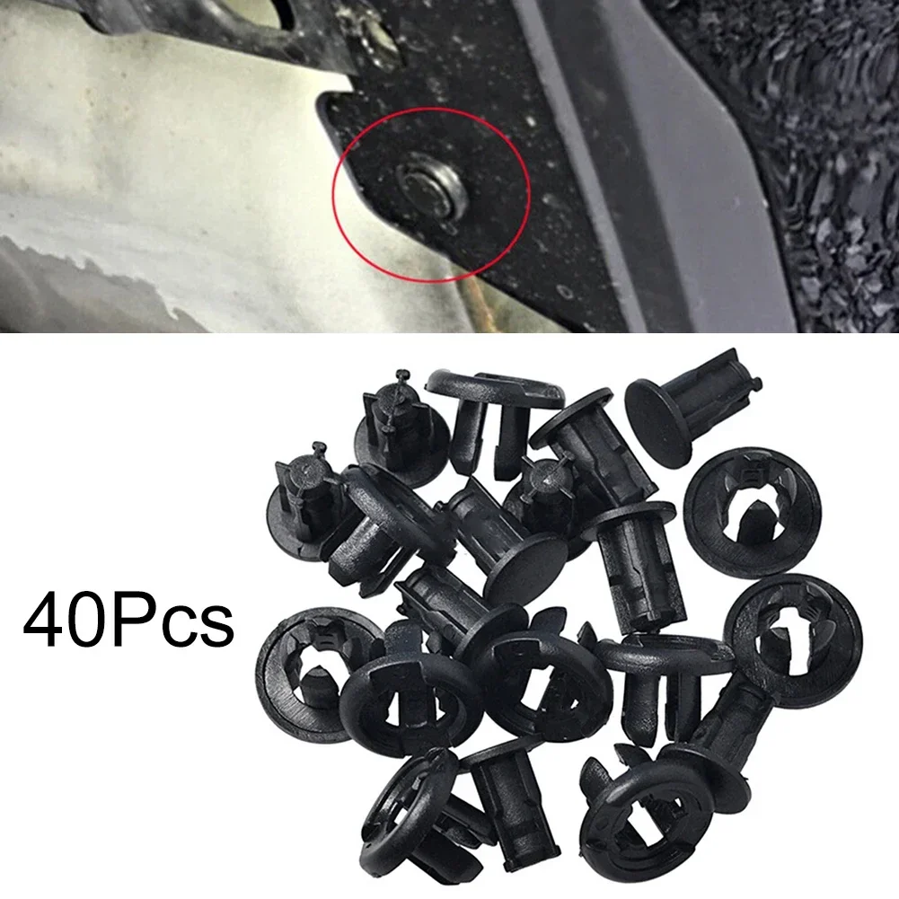 40Pcs Bumper Grille Engine Under Tray Trim Panel Clips For Honda 91503-S7A-003 Chassis Fastener Clip Rivets