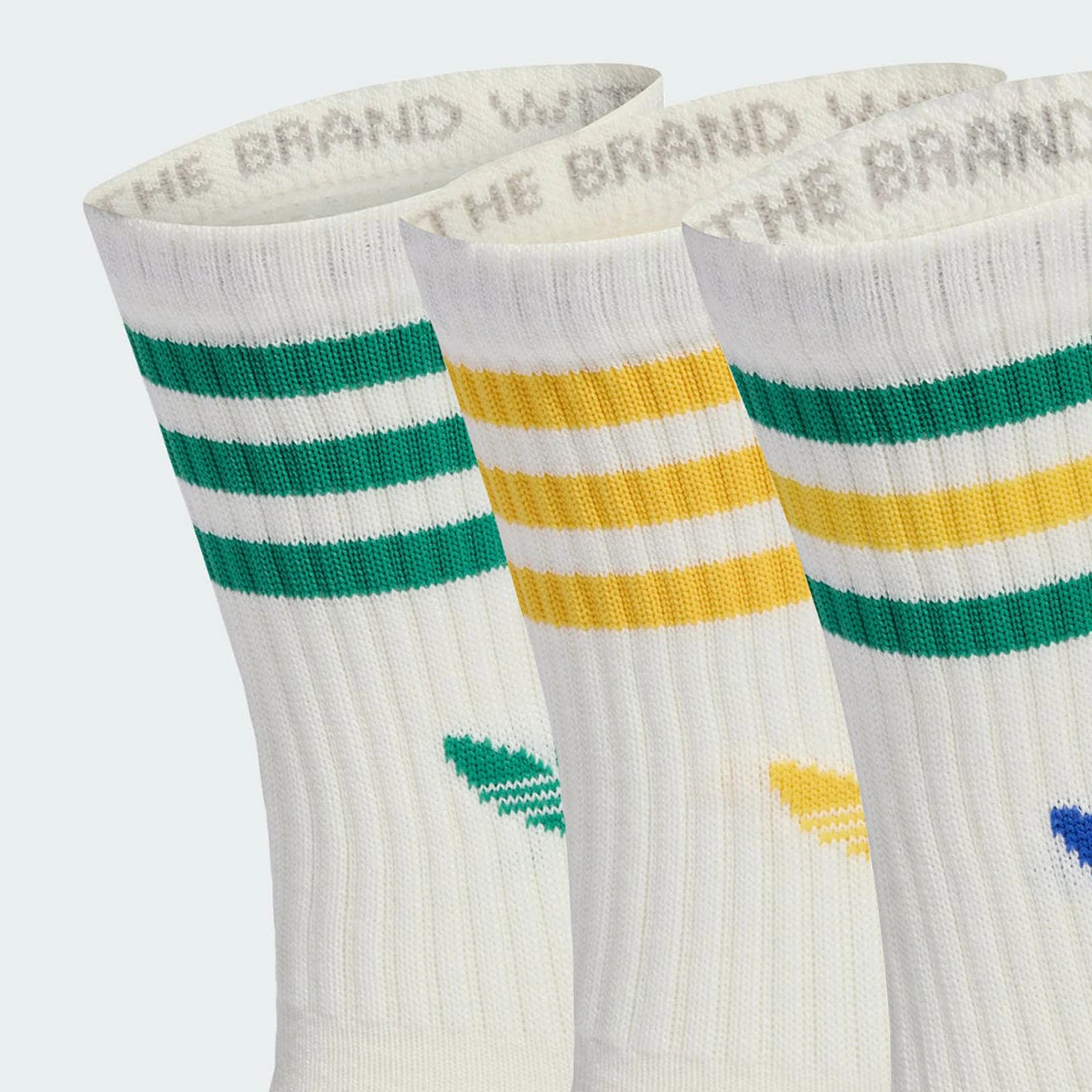 Adidas Authentic Four Seasons Clover Men's Women's Socks Three Pairs Set KD8250