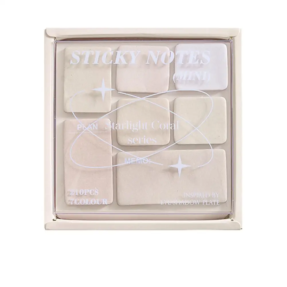 Mini Sticky Note For Student Fashion Gradient Color Notepad Eye Shadow Style Scrapbooking Memo Pad School Supplies X7v2