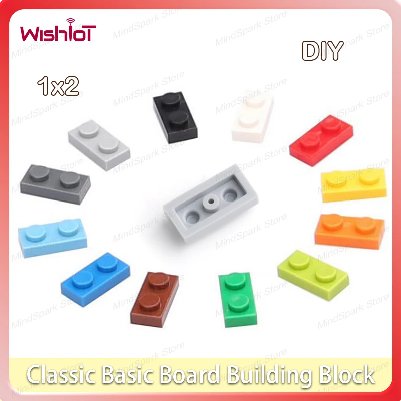

1x2 Classic Basic Board Building Blocks Assembling Parts DIY Small Particles MOC Hole Brick Children Educational Toys 3023
