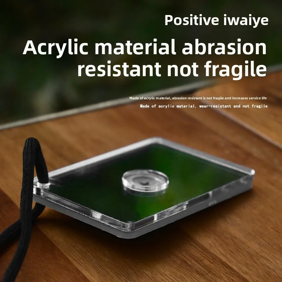 1PCS Outdoor Kayak Survival Signal Mirror, Acrylic Reflective Emergency Tool for Wilderness Rescue Boat Safety Gear