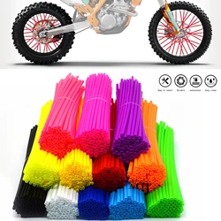 72PCS For YAMAHA TRICKER DT TW PW RT YZ 50 80 85 90 100 125 225 230 250 426 Motocross Wheel Protector Rims Skin Covers Pipe