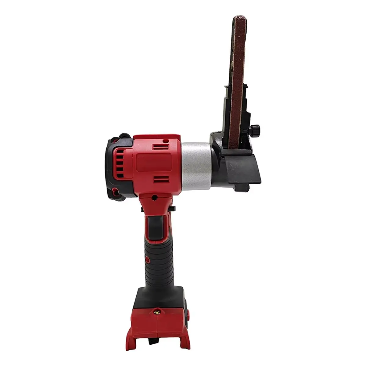 L63A Brushless Electric Belt Sander Mini Angle Grinder with 20 Sanding Belts for 18V Metal Wood Tool