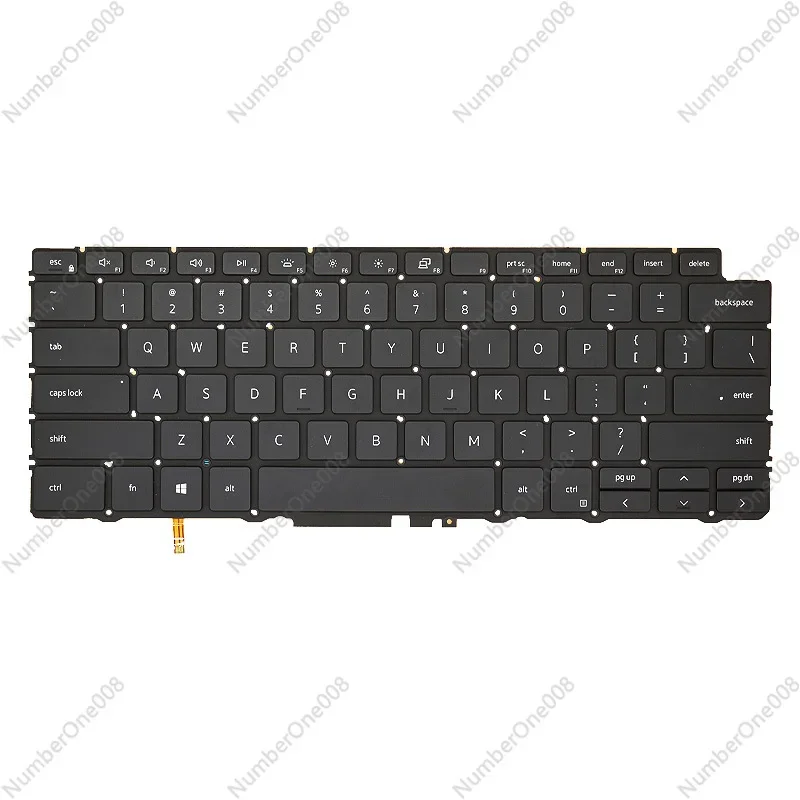 Keyboard Backlit For DELL XPS 13 7390 2in1 2-in-1 04J7RW NSK-ET0BC PK132C91A00 4J7RW us