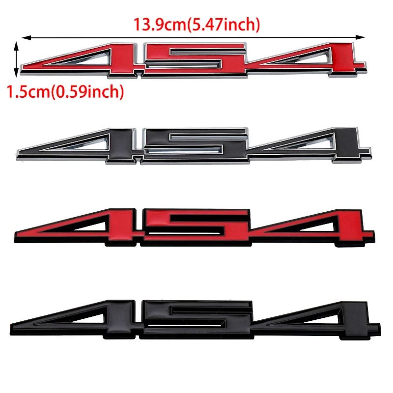 ثلاثية الأبعاد معدن 454 شعار رسالة شعار سيارة درابزين شارة جذع ملصق لاصق لامع ورائع لشروليه ZR1 ZL1 كامارو كورفيت C8 كوبيه تصفيف السيارة
