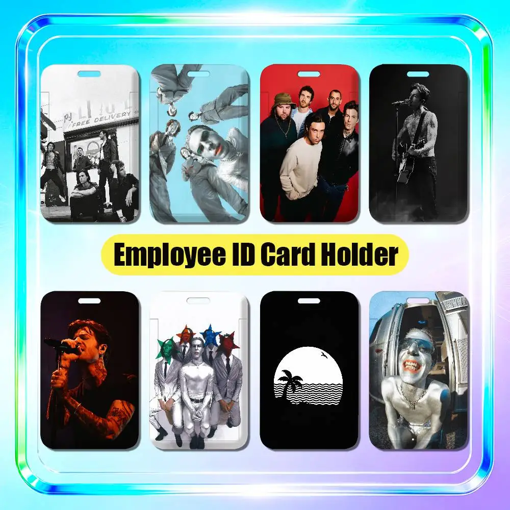 For Jesse Rutherford The Neighbourhood NBHD Employee ID Card Holder Office Work Student Bank Credit Decoration Case Badge