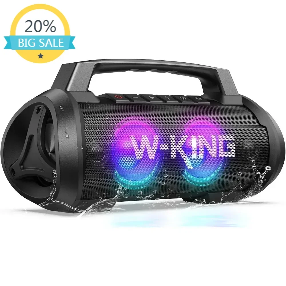 

BestsellerBestsellerBestsellerW-KING Portable Speakers Bluetooth Wireless, 120W Max Loudest Bluetooth Speaker, IPX6 Waterproof O