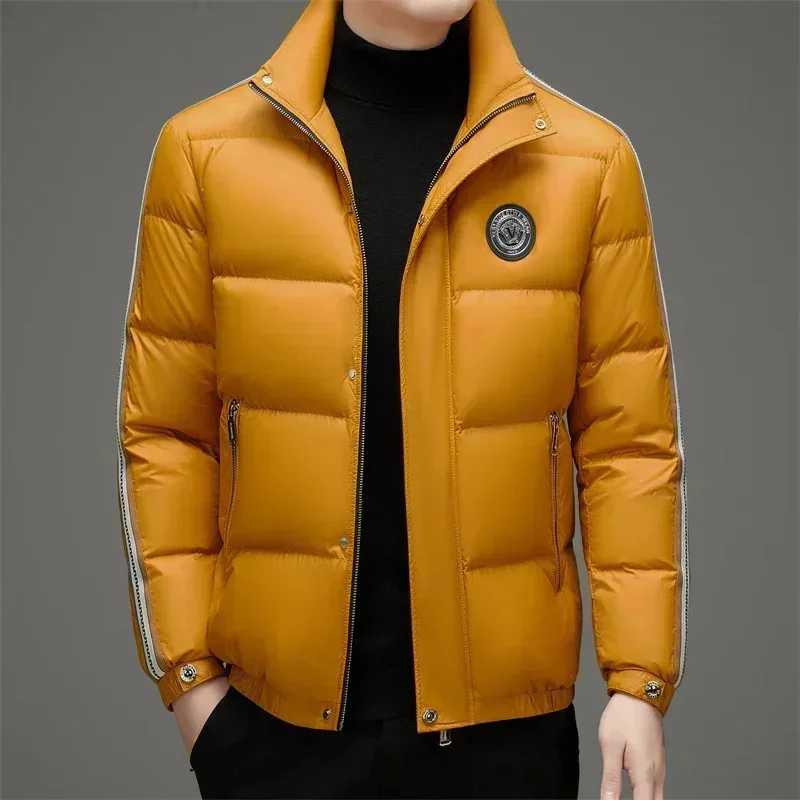 COZOK-Chaqueta de plumón de pato para hombre, abrigos de invierno, ropa de diseñador, marca de lujo, con relleno ligero