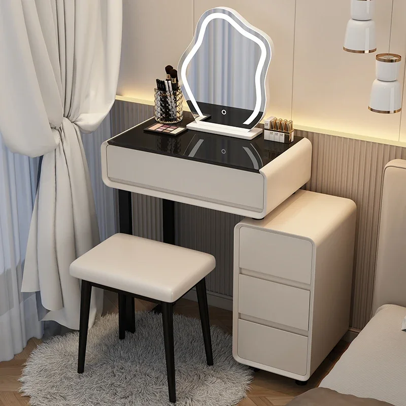 

Classic Modern Dressing Table Luxury Nordic Makeup Mirror Dressing Table Storage Bedroom Muebles Para Dormitorio Furniture