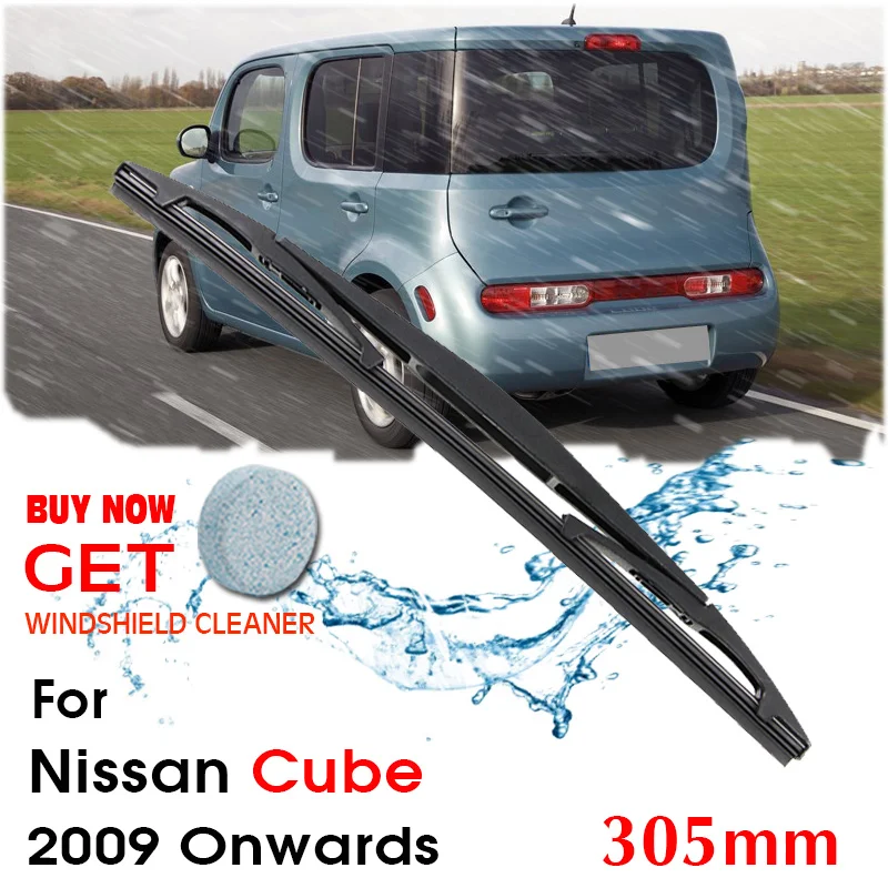 Car Wiper Blade Rear Back Window Windscreen Windshield Wipers For Nissan Cube Hatchback 305 mm 2009 Onwards Auto Accessories