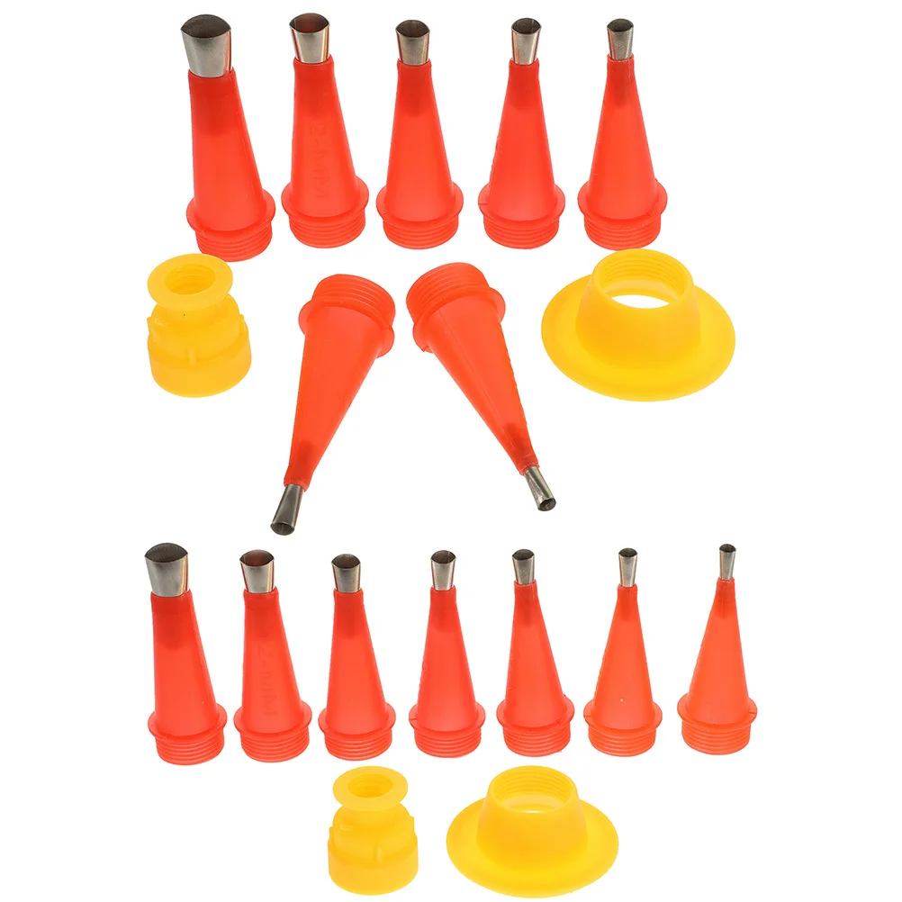 1 conjunto 1 conjunto aplicador de bocal de calafetagem reutilizável vários tamanhos para casa cozinha banheiro reparação dicas de calafetagem conjunto kit de ferramentas