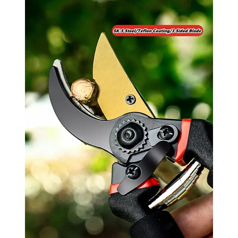 Labor-Saving Gardening Pruning Trees Cut Pruning Shears SK-5 Blade Scissors for Bonsai/Fruit Tree/Flowers/Branches Garden Pruner