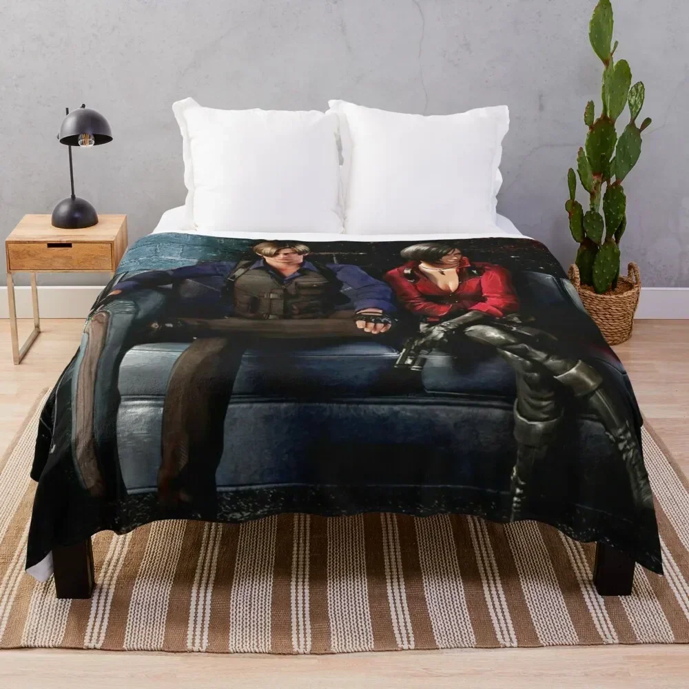 

Leon and Ada Wong Throw Blanket