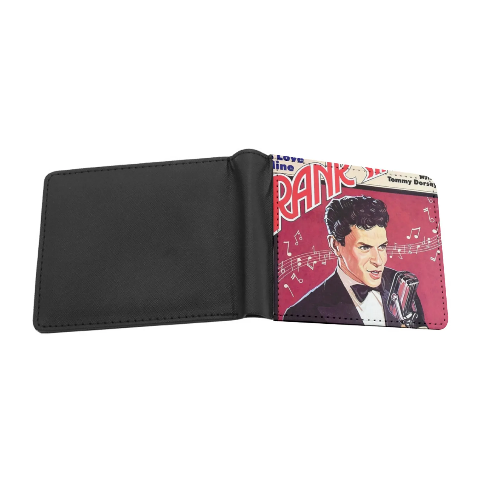 Frank Sinatra New Men's Wallet Short Fashion Pu Leather Wallet Multi Card Wallet Frank Sinatra Vinyl Cover Art Personalized