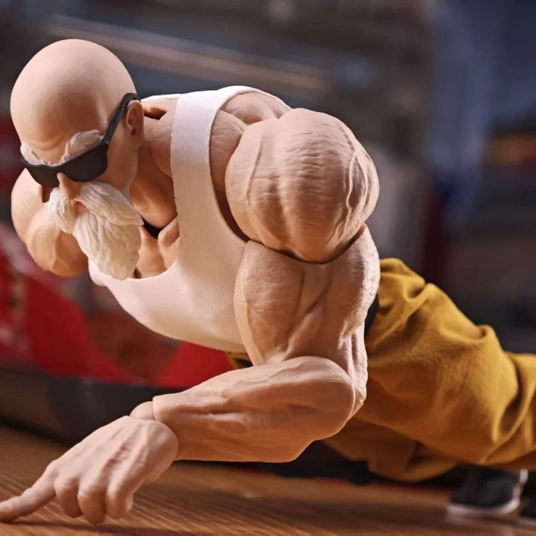 

DRAGON BALL Shf Аниме Ручная работа Мастер Роши Сила Конференция Майка Брюки Ремень Встроенный железный провод Подходит для игрушек 1/12