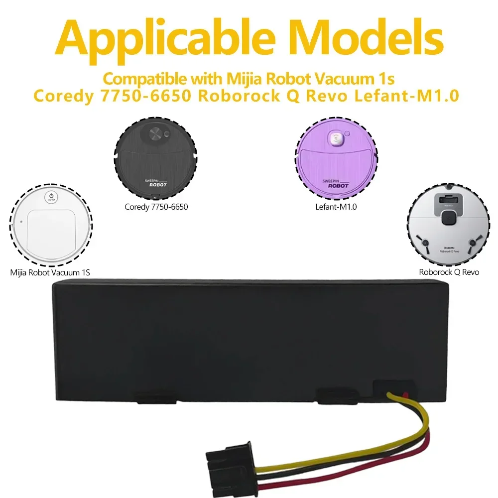 Nieuwe 14.8V 5200mAh 18650 4S1P Veegmachine Batterij voor Xiaomi Robot Vacuüm-Mop P Vegen Dweilen Robot STYTJ02YM Li-Ion Batterij