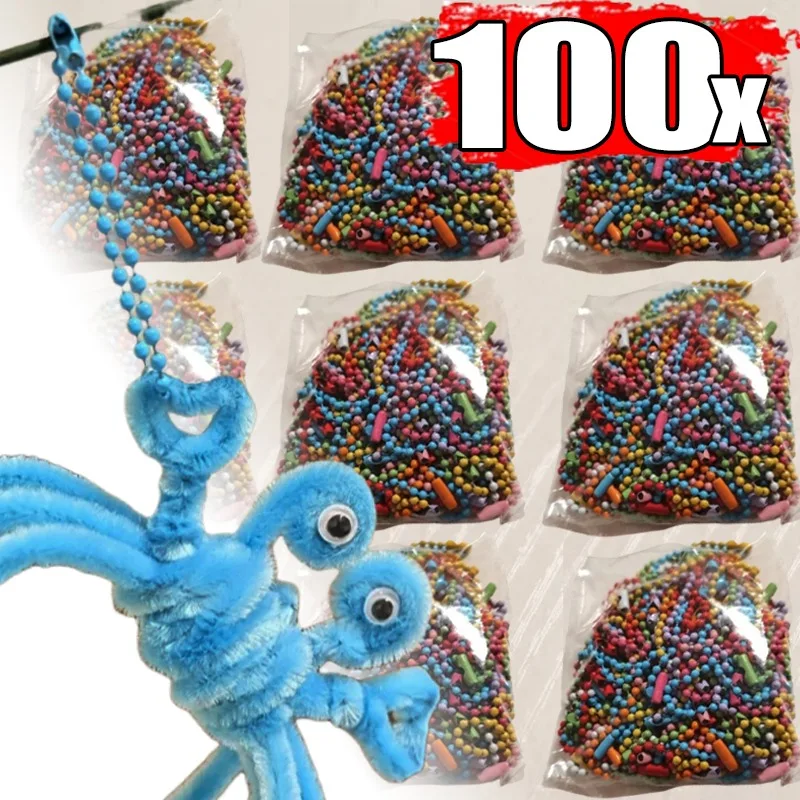 

10/100 шт. цепочки из бусин Y2K для рукоделия, бусинные цепочки для брелоков, подвесок, изготовления украшений, аксессуары для творчества