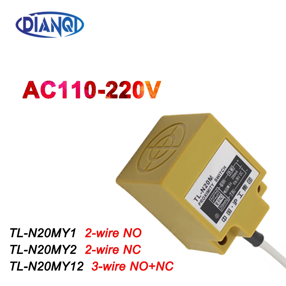 

Inductive Proximity Sensor TL-N20MY2 AC 2WIRE NC Detection distance 20MM AC 110-220V Proximity Switch sensor switch