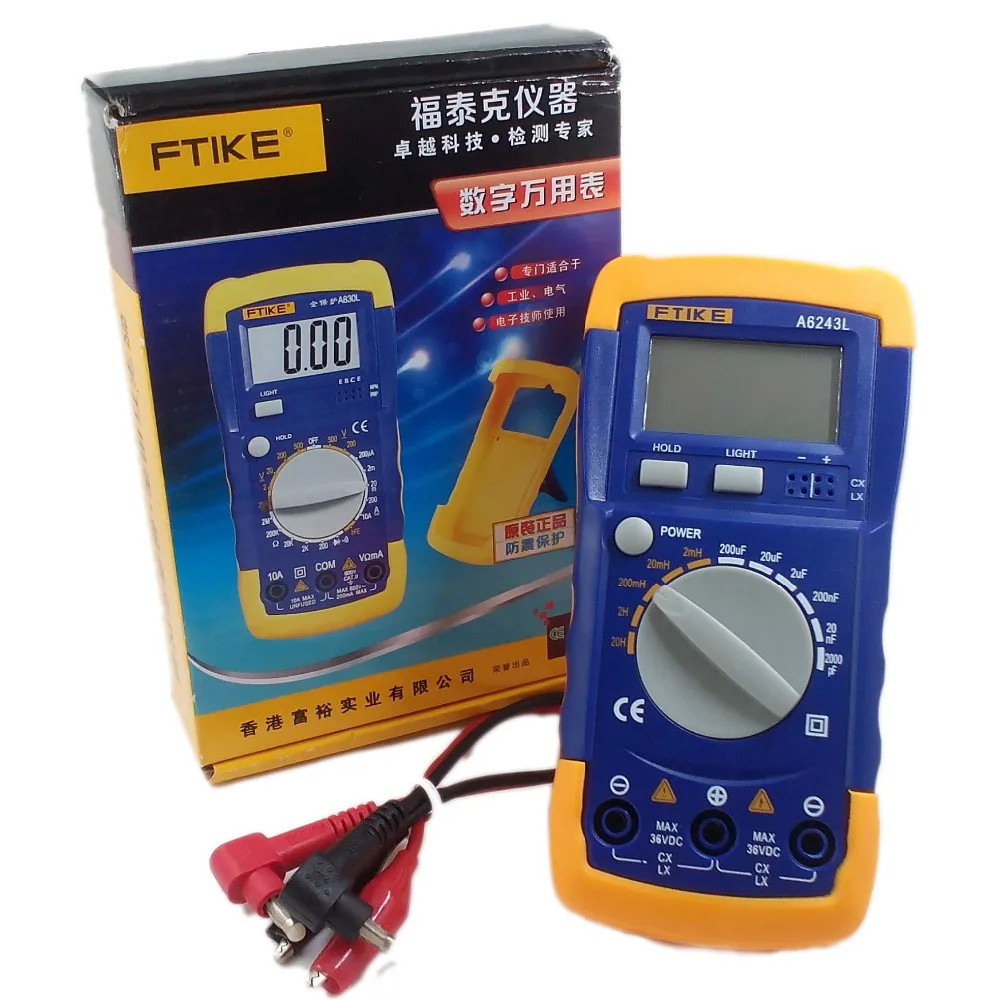 Full-featured Intelligent Digital Multimeter A6243L 3 1/2