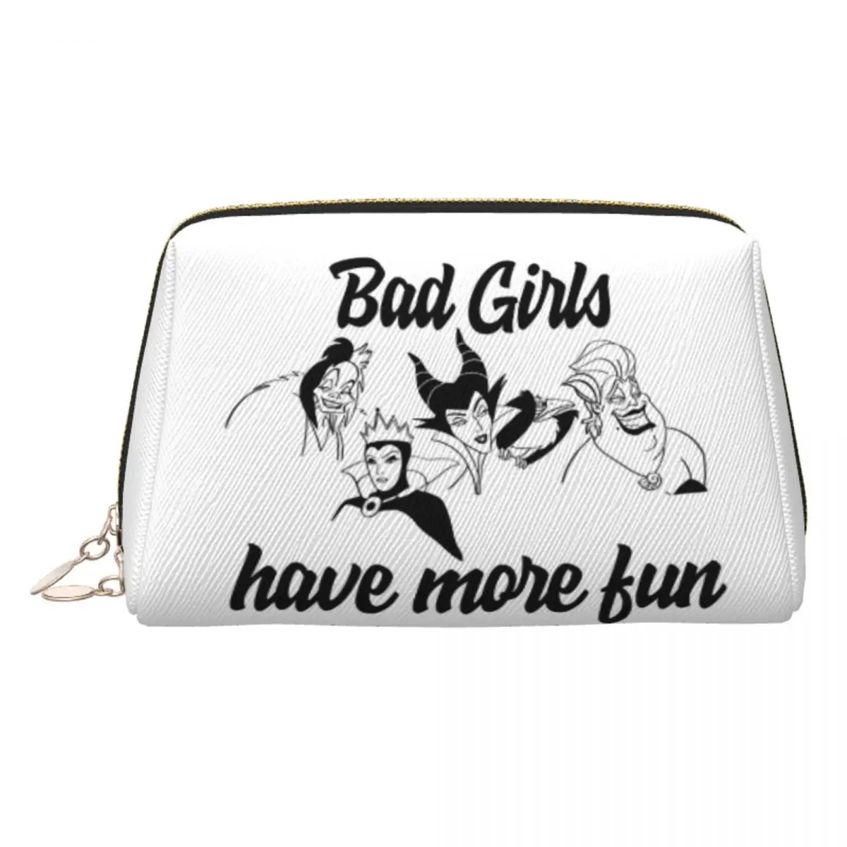

Custom Villains Evil Tour Graphic Bad Girls Makeup Bag for Women Travel Cosmetic Organizer Cute Storage Toiletry Bags