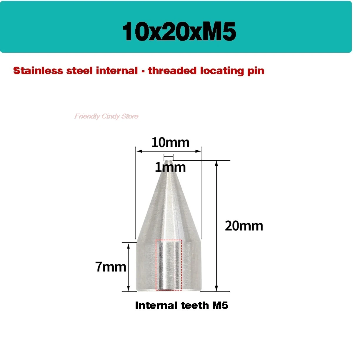 Tapered Internal Thread Pin/Cylindrical Pin/Internal Thread Guide Post/Taper Head Positioning Post/Chamfered Internal Thread Pin