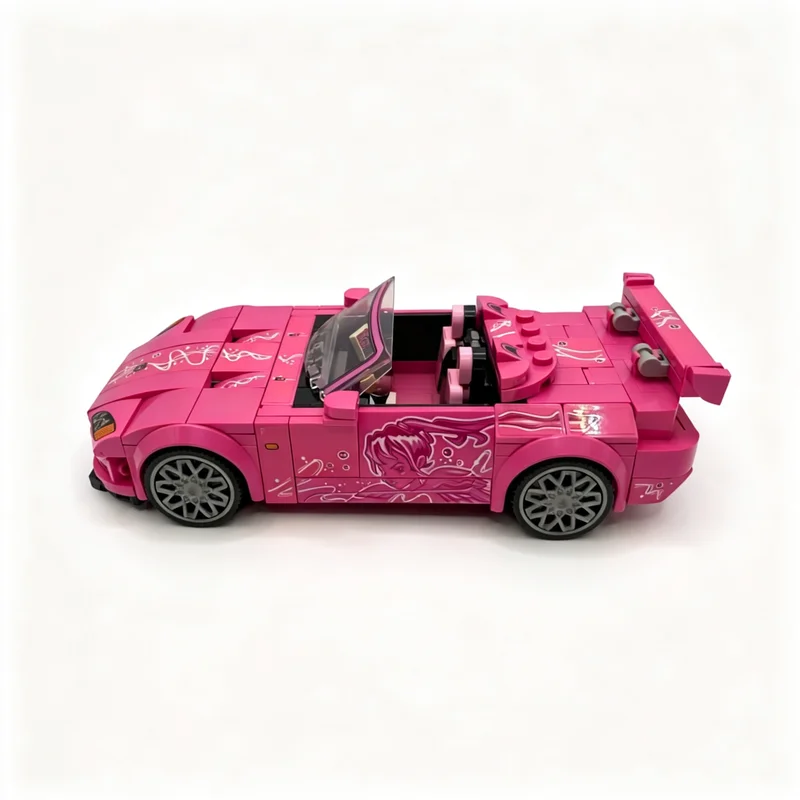 294pcs MOC 2 Fast 2 Furious Hondaed S2000 Nose Modification City Champions Model Building Blocks Christmas Gifts Toys Creative