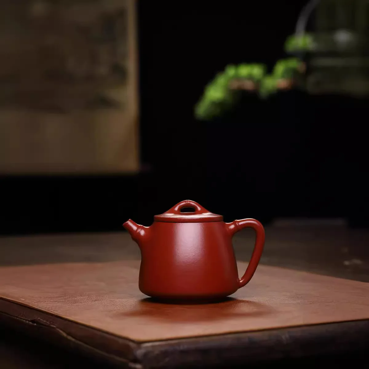 250cc Yixing purple clay teapot handmade raw ore big red robe bamboo knot high stone ladle small capacity household tea pot